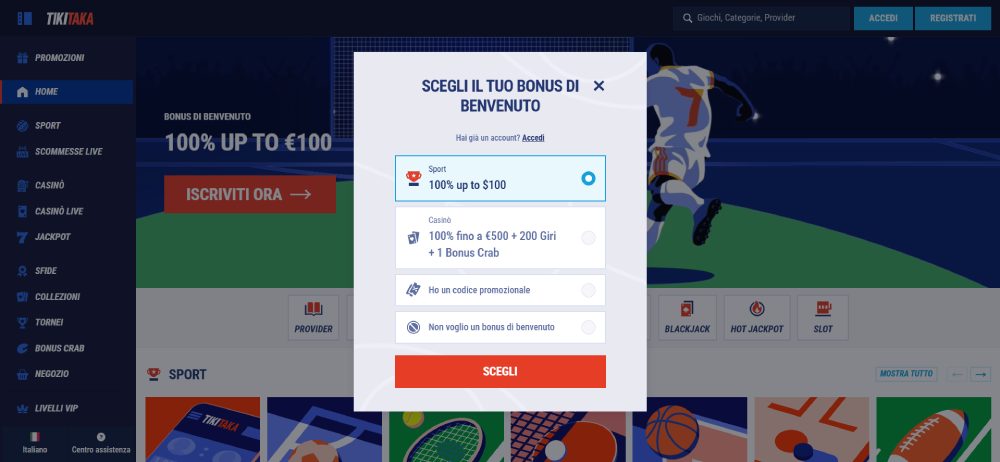 Tikitaka Casino Giochi