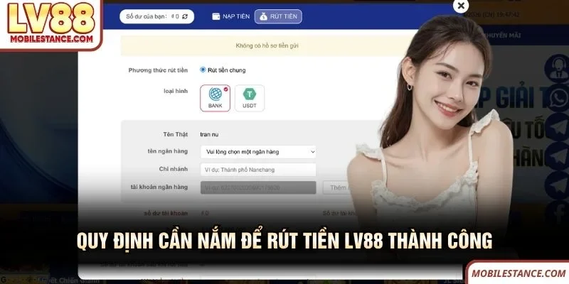Quy định cần nắm để rút tiền LV88 thành công 