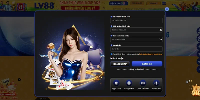 LV88 🎖️ Link Vào Nhà Cái LV88.COM Top #1 Google VN ✔️ 26 Điền đầy đủ thông tin cá nhân vào Form đăng ký LV88