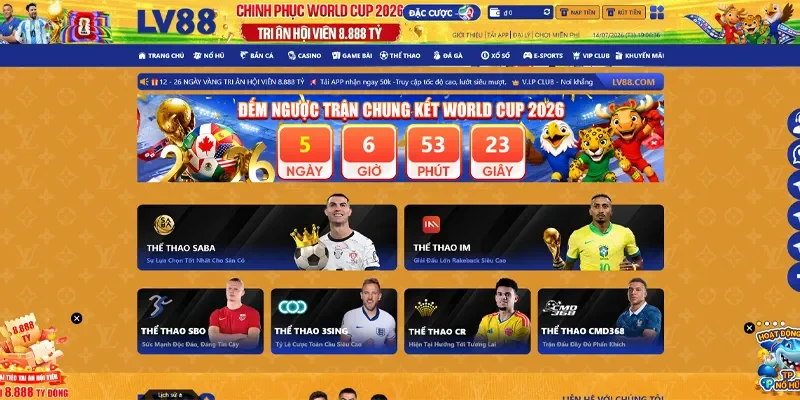 LV88 🎖️ Link Vào Nhà Cái LV88.COM Top #1 Google VN ✔️ 19 Thể thao LV88 với đa dạng kèo cược hấp dẫn